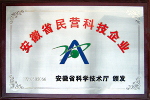 Private technology enterprises in Anhui Province